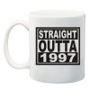 Qtees Africa Straight Outta 1997 Printed Mug - White Photo