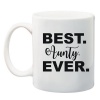 Qtees Africa Best Aunty Ever Printed Mug - White Photo