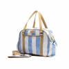 Emily Louise Stripe Nappy Bag - Blue & White Photo