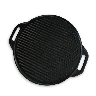 Photo of Fine Living - Cast Iron BBQ Grill Tray - Round