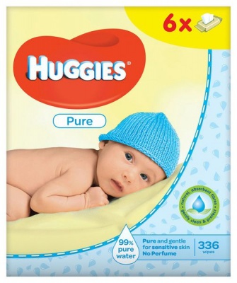 Photo of Huggies - Baby Pure - 336's 6 x 56