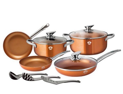 Photo of Blaumann 11 Piece Le Chef Collection Copper Stainless Steel Cookware Set
