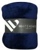 Whiteheads Faux Fur Blanket Throw - Navy Photo