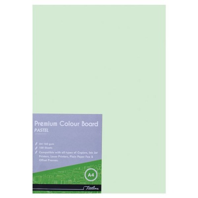 Photo of Treeline Project Board Pastel Green A4 160gsm- 100's