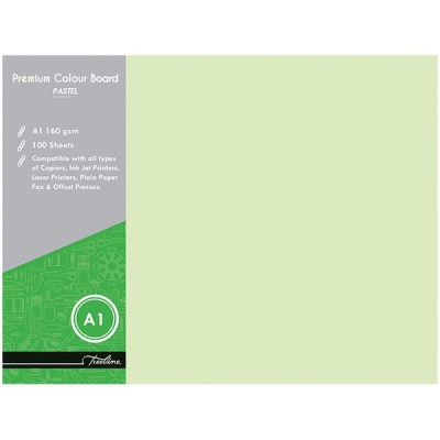 Photo of Treeline Project Board Pastel Green A1 160gsm Pack of 100