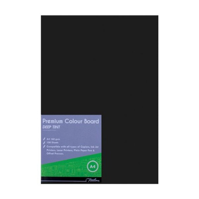 Photo of Treeline Project Board Black A4 Deep Tint 160gsm Pack of 100