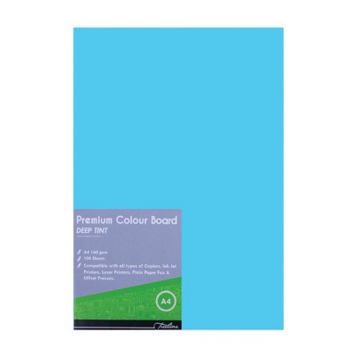 Photo of Treeline Project Board Terquoise A4 Deep Tint 160gsm Pack of 100