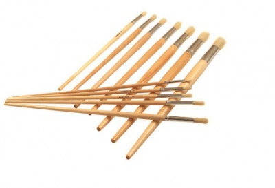 Photo of Treeline Long Handle Brushes Round Synthetic Size 1-12 Set