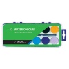 Treeline Watercolour Paints Tray of 12 Assorted Colours with Brush Photo
