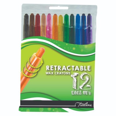 Photo of Treeline Retractable Wax Crayons 12 Piece