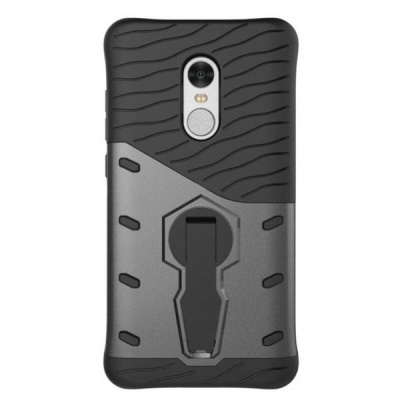 Photo of Tuff-Luv Tough Armor Combination Case with Holder for Xiaomi Redmi Note 4 - Black