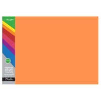 Treeline Premuim Deep Tint Orange Board Folders Foolscap 192gsm 100s