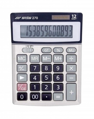 Photo of SDS 12 Digit Large Display Calculator - SDS270