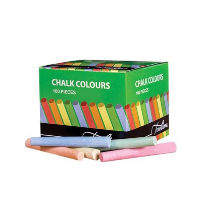 Photo of Treeline Dust-free Chalk Coloured 100 per individual box