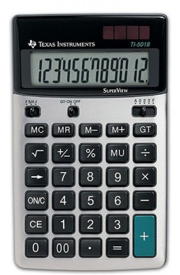 Photo of TI-5018 SV Desktop Calculator