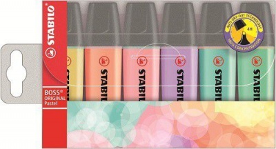 Photo of Stabilo : BOSS Original Highlighters - Pastel Assorted Wallet of 6