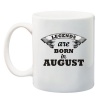 Qtees Africa Legends are Born in August Mug - White Photo