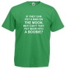 Qtees Africa Mens If They Can Put A Man on The Moon T-Shirt - White Photo