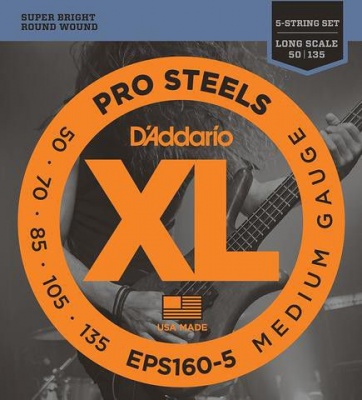 Photo of D'addario 5-String Prosteels Bass Guitar Strings