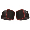 Volkano Diamond Series USB Powered Speakers - Red Photo