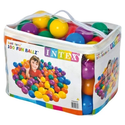 Intex Multi coloured 100 Piece Fun Balls