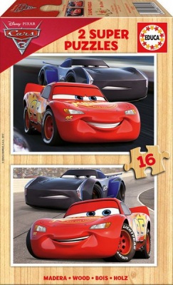 Photo of Educa Boys Cars 3 Puzzles - 2 X 16 Piece