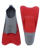 Aqualine Training Fins - Grey/Red Photo