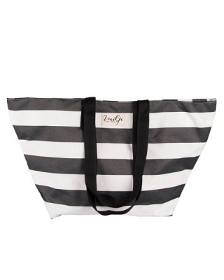 Migi Designs Striped Go Go Bag Black White