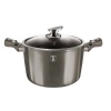 Berlinger Haus Marble Coating Stock Pot with Lid 26cm - Carbon Metallic Photo