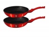 Berlinger Haus Marble Coating Frypan 2 Piece Set - Burgundy Metallic Photo