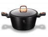 Berlinger Haus Marble Coating Casserole with Lid 24cm - Black Rose Collection Photo