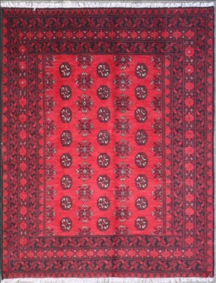Photo of Rugs Original AAQCHA Afghan Design - Red