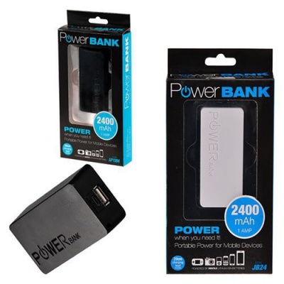Photo of Bulk Pack x2 USB Power Bank 2400mAh with Cable