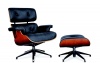 Diamond Lounger & Footstool - Black Photo