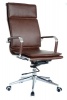 TOCC Square Pad High Back Chair - Brown Photo