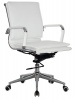 TOCC Square Pad Medium Back Chair - White Photo