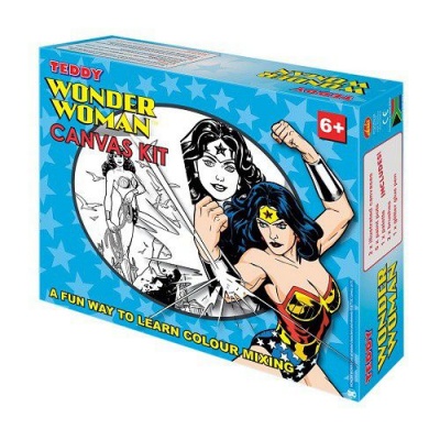 Photo of Teddy Wonder Woman Canvas Painting Kit
