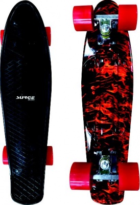 Photo of Surge Manic Icon Skateboard - Black Cruiser