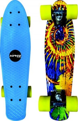 Photo of Surge Manic Icon Skateboard - Blue Cruiser