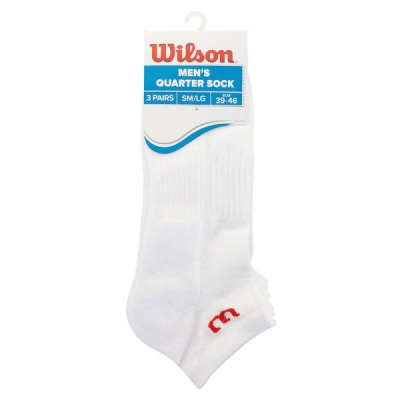 Photo of Wilson Men's Quarter White Socks - 3 Pairs