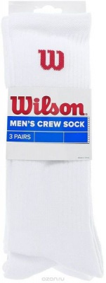 Photo of Wilson Men's Crew White Socks - 3 Pairs