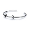 Trollbeads Sterling Silver Bangle with 2 Silver Spacers Photo