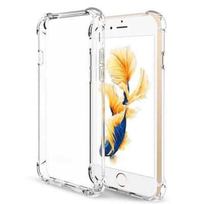 Photo of Clear Cover with Shockproof Corners & Glass Screen Protector for iPhone 6 P
