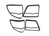 Nexon Tail Lamp Trim for Toyota Fortuner 2012-2015 - Matte Black Photo