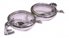 Diana Carmichael Cheetah Drinking 90mm Double Dish with 2x Spoons Set Photo