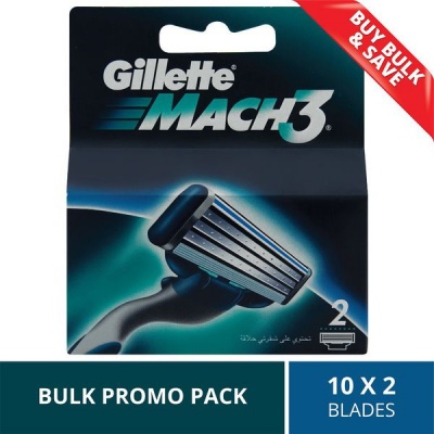 Photo of Gillette Mach3 Men's Razor Blades - 10 x 2's Bulk Pack