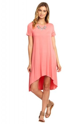 Photo of Absolute Maternity Hi- Low Dress - Coral