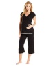 Absolute Maternity Crossover Short Pyjama - Black Photo