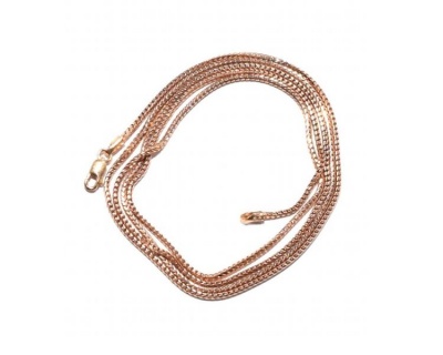 Photo of Miss Jewels 9ct Two Tone White & Rose Gold Franco Necklace - 50cm