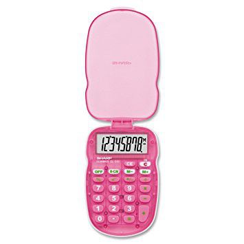 Photo of Sharp EL-S10B Pink School Calculator